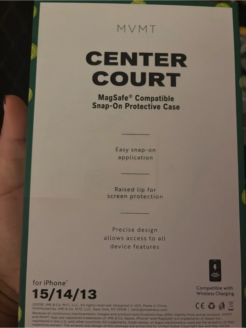 MVMT Center Court Tennis Bear iPhone Case - Green